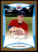 2008 Bowman Draft Prospects Gold #BDPP26 Nick Romero