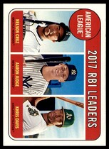 2018 Topps Heritage #3 Aaron Judge|Khris Davis|Nelson Cruz
