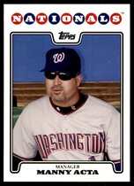 2008 Topps Base Set Series 1 #242 Manny Acta