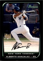 2008 Bowman Base Set #219 Alberto Gonzalez