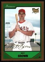 2007 Bowman Draft Gold #BDP34 Matt Brown