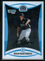 2008 Bowman Chrome Draft Prospects #BDPP106 Ryan Mattheus