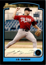 2003 Bowman Base Set #181 J.D. Durbin