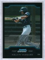 2004 Bowman Chrome Draft #BDP88 Kelvin Vazquez