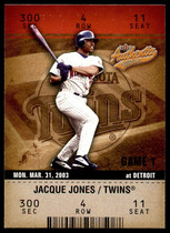 2003 Fleer Authentix #23 Jacque Jones