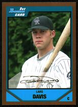 2007 Bowman Draft Draft Picks Gold #BDPP19 Lars Davis
