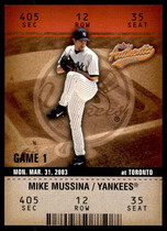 2003 Fleer Authentix Update (126-175) #129 Mike Mussina