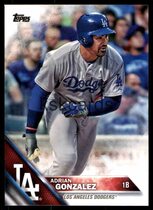 2016 Topps Base Set #215 Adrian Gonzalez