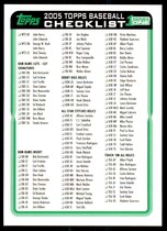 2005 Topps Base Set #CK3 Checklist Green