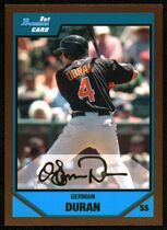 2007 Bowman Draft Futures Game Prospects Gold #BDPP88 German Duran