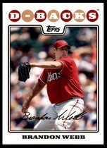 2008 Topps Base Set Series 1 #140 Brandon Webb