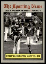2019 Topps Heritage #310 Red Sox Celebrate