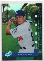 2005 Bowman Best Green #75 Russell Martin