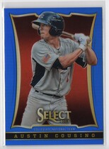 2013 Panini USA Baseball Select Preview Blue Prizms #8 Austin Cousino