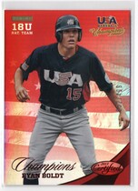 2013 Panini USA Baseball Champions National Team Mirror Red #152 Ryan Boldt