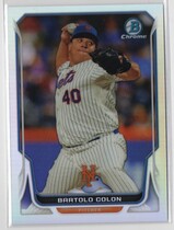 2014 Bowman Chrome Refractor #97 Bartolo Colon