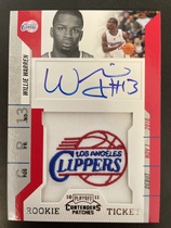 2010 Playoff Contenders Patches #137 Willie Warren