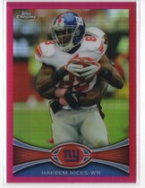 2012 Topps Chrome Pink Refractors #160 Hakeem Nicks