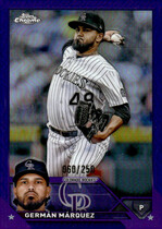 2023 Topps Chrome Purple Refractor #202 German Marquez