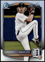 2025 Bowman Chrome Draft Refractor #BDC-195 Caleb Leys
