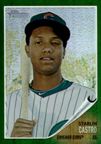 2011 Topps Heritage Chrome Green Refractors #C5 Starlin Castro