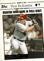 2008 Topps Update Year in Review #YR134 Russell Branyan