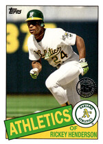 2020 Topps 1985 Topps #85-77 Rickey Henderson