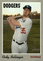 2019 Topps Heritage High Number 1970 Topps Cloth Stickers #24 Cody Bellinger