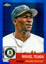 2022 Topps Chrome Platinum Anniversary Blue Prism Refractor #206 Miguel Tejada