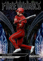 2021 Panini Prizm Draft Picks Fireworks #18 Luca Tresh