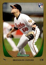 2011 Bowman Gold #214 Brandon Snyder
