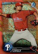 2016 Bowman Chrome Prospects Orange Shimmer #BCP167 Ben Lively