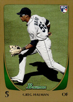 2011 Bowman Gold #198 Greg Halman