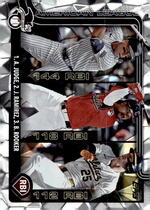 2025 Topps Diamante Foil #29 Aaron Judge|Brent Rooker|Jose Ramirez