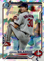 2021 Bowman Chrome Prospects Atomic Refractor #BCP-61 Jordan Balazovic