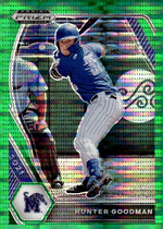 2021 Panini Prizm Draft Picks Green Pulsar Prizm #PDP109 Hunter Goodman