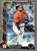 2025 Topps Holiday Christmas Silver Glitter #H155 Christian Walker