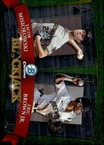 2022 Bowman Chrome Draft Blackjack #BJ-4 Eric Brown Jr.|Jacob Misiorowski