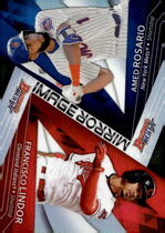 2017 Bowman Best Mirror Image #MI-10 Amed Rosario|Francisco Lindor