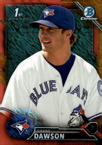 2016 Bowman Chrome Prospects Orange Shimmer #BCP161 Shane Dawson