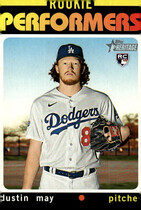 2020 Topps Heritage High Number Rookie Performers #RP-9 Dustin May
