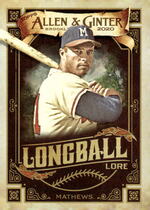2020 Topps Allen & Ginter Longball Lore #LL-25 Eddie Mathews