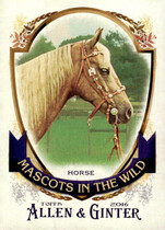 2016 Topps Allen & Ginter Mascots in the Wild #MIW-6 Horse