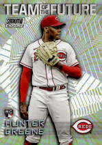 2022 Stadium Club Chrome Team of the Future #TOF-20 Hunter Greene