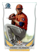 2014 Bowman Chrome Draft Top Prospects #CTP-28 Vincent Velasquez