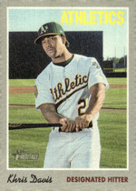2019 Topps Heritage 1970 Cloth Stickers #13 Khris Davis