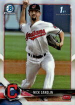 2018 Bowman Chrome Draft Refractor #BDC-34 Nick Sandlin