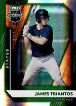 2021 Panini Elite Extra Edition Status Green #56 James Triantos