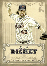 2013 Topps Calling Cards #CC-9 R.A. Dickey