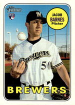 2018 Topps Heritage High Number #507 Jacob Barnes